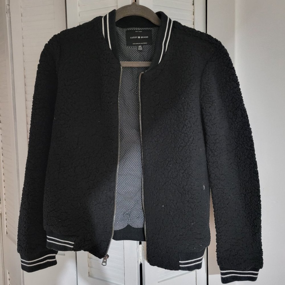 Lucky Brand Teddy Varsity Jacket